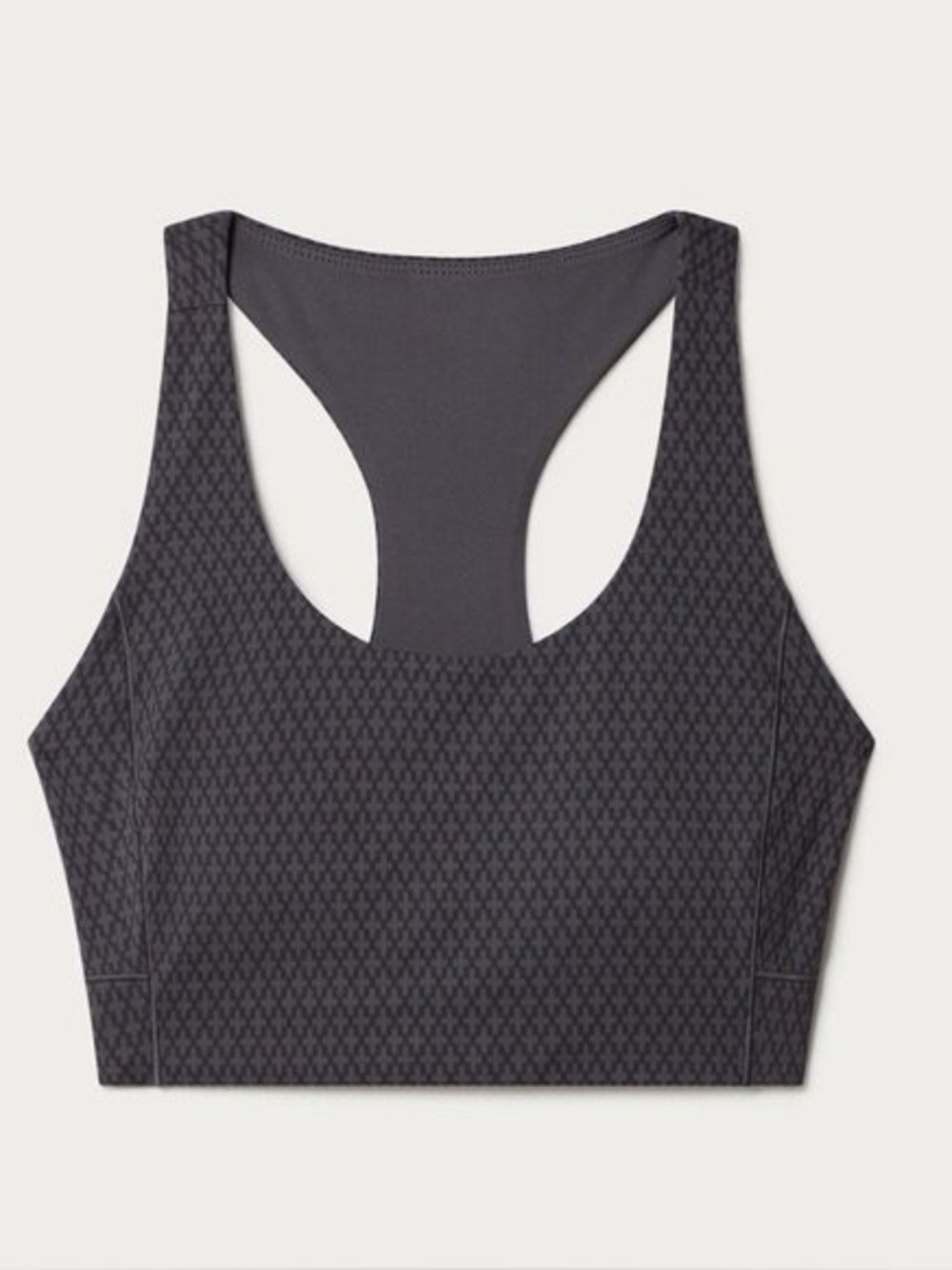 Rhone Racerback Sports Bra in Dark Charcoal Size Medium